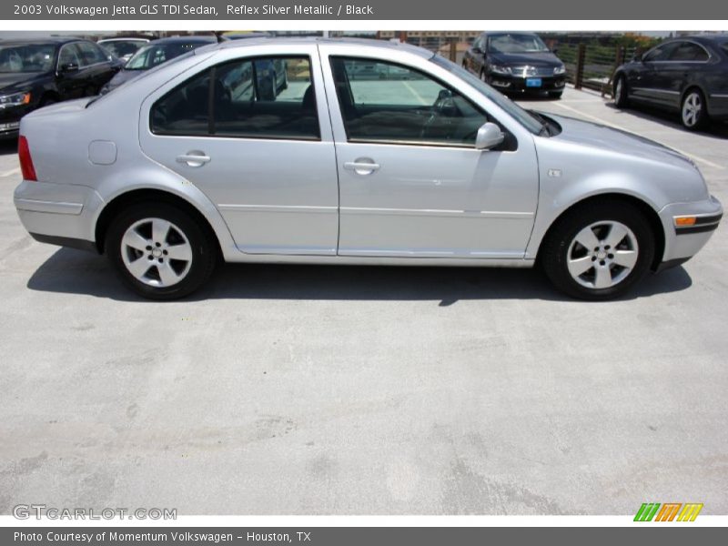 Reflex Silver Metallic / Black 2003 Volkswagen Jetta GLS TDI Sedan
