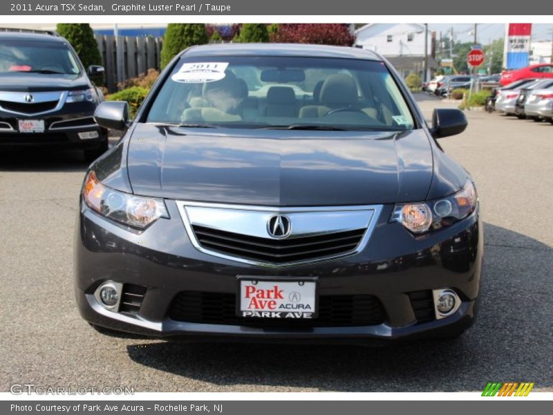 Graphite Luster Pearl / Taupe 2011 Acura TSX Sedan