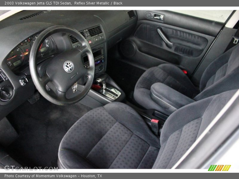 Reflex Silver Metallic / Black 2003 Volkswagen Jetta GLS TDI Sedan