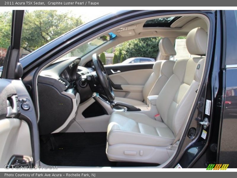 Graphite Luster Pearl / Taupe 2011 Acura TSX Sedan
