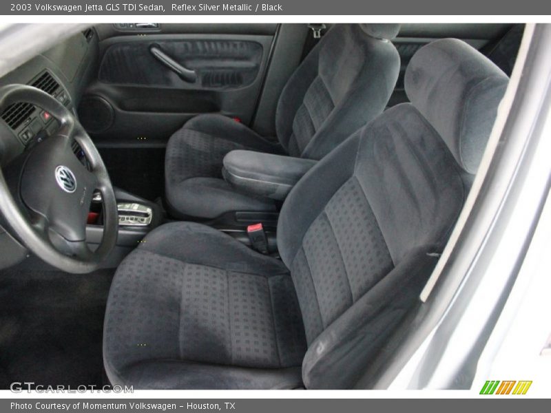 Reflex Silver Metallic / Black 2003 Volkswagen Jetta GLS TDI Sedan
