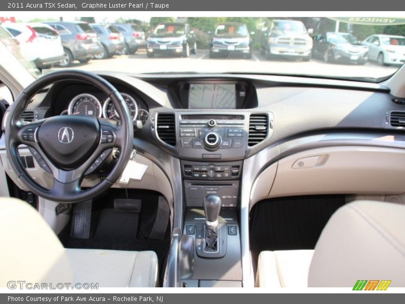 Graphite Luster Pearl / Taupe 2011 Acura TSX Sedan