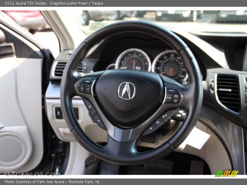 Graphite Luster Pearl / Taupe 2011 Acura TSX Sedan