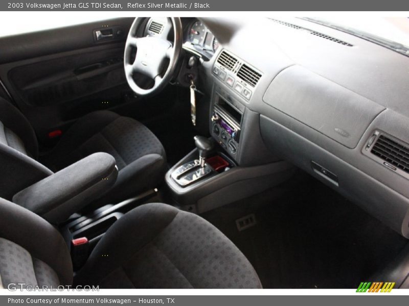 Reflex Silver Metallic / Black 2003 Volkswagen Jetta GLS TDI Sedan