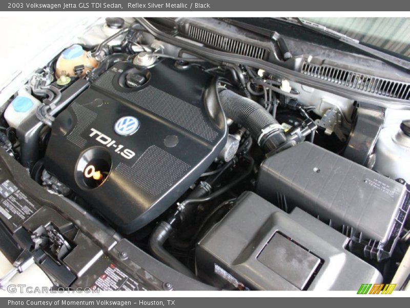 Reflex Silver Metallic / Black 2003 Volkswagen Jetta GLS TDI Sedan
