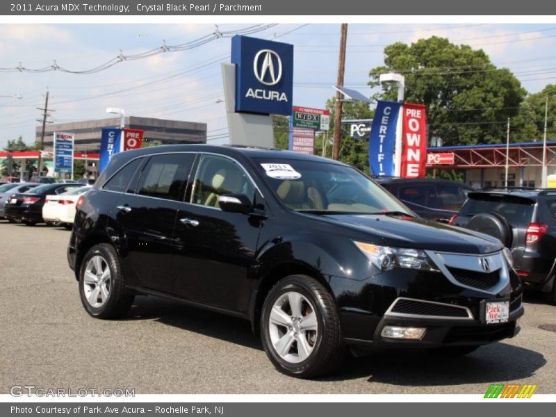 Crystal Black Pearl / Parchment 2011 Acura MDX Technology