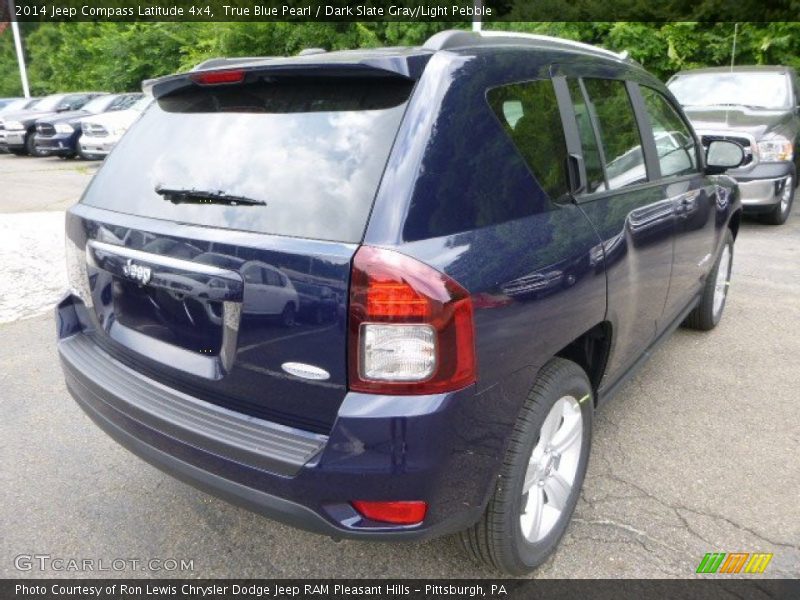 True Blue Pearl / Dark Slate Gray/Light Pebble 2014 Jeep Compass Latitude 4x4