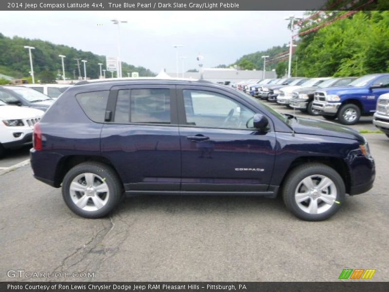 True Blue Pearl / Dark Slate Gray/Light Pebble 2014 Jeep Compass Latitude 4x4