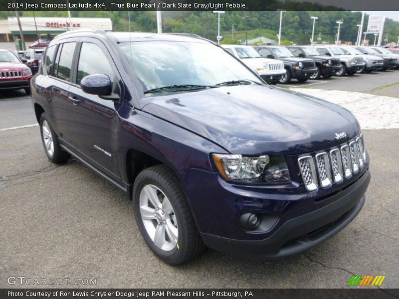 True Blue Pearl / Dark Slate Gray/Light Pebble 2014 Jeep Compass Latitude 4x4