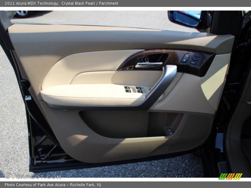 Crystal Black Pearl / Parchment 2011 Acura MDX Technology