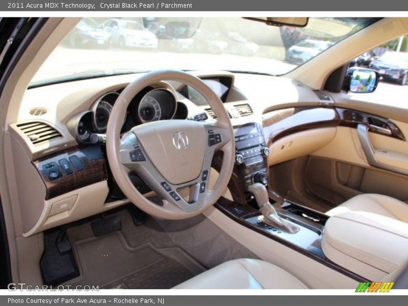 Crystal Black Pearl / Parchment 2011 Acura MDX Technology