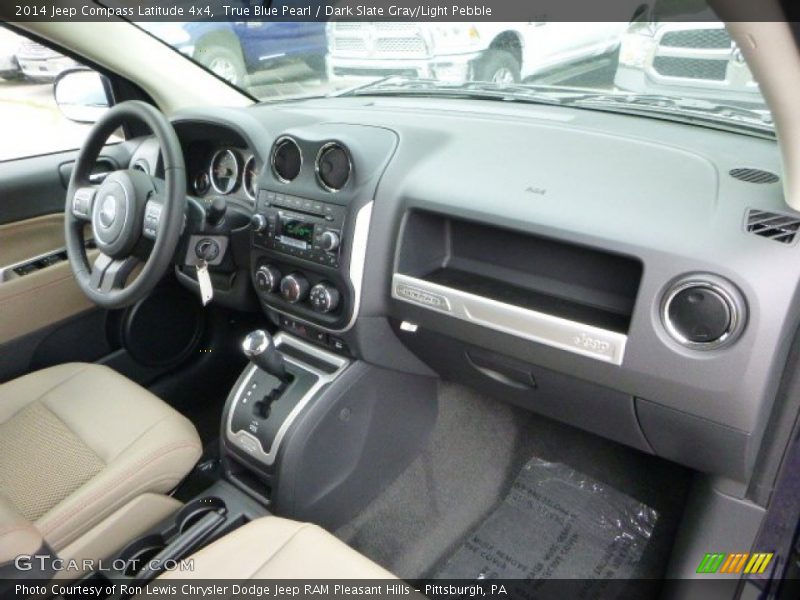 True Blue Pearl / Dark Slate Gray/Light Pebble 2014 Jeep Compass Latitude 4x4
