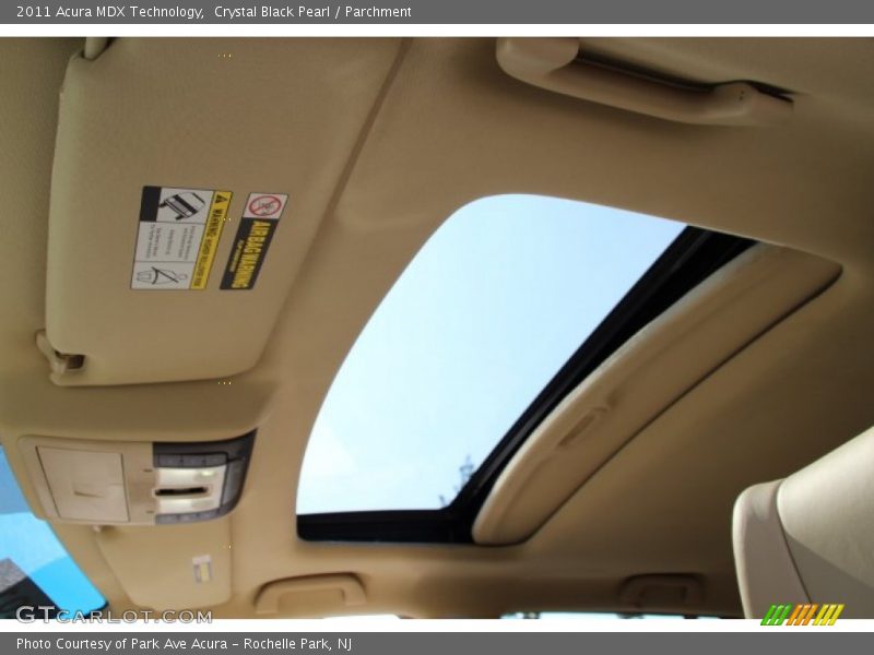 Crystal Black Pearl / Parchment 2011 Acura MDX Technology