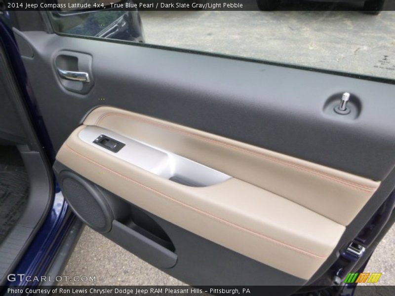 True Blue Pearl / Dark Slate Gray/Light Pebble 2014 Jeep Compass Latitude 4x4