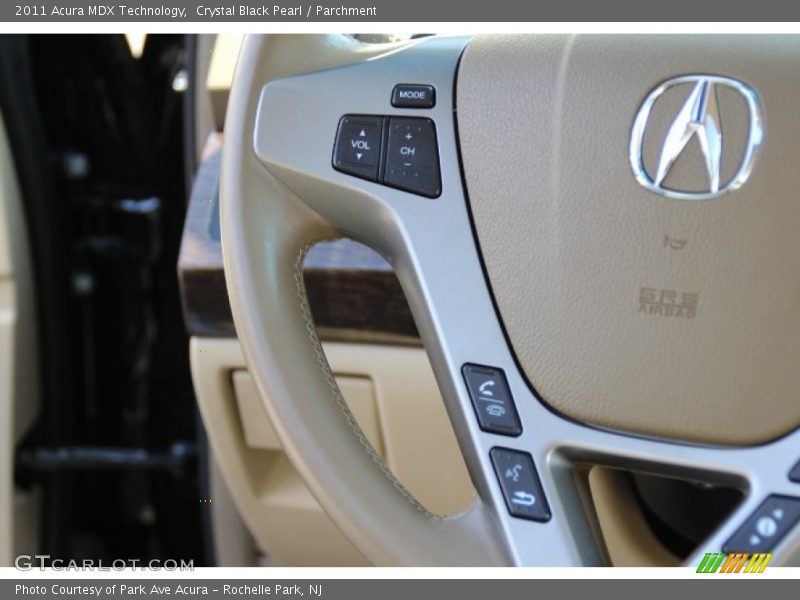 Crystal Black Pearl / Parchment 2011 Acura MDX Technology