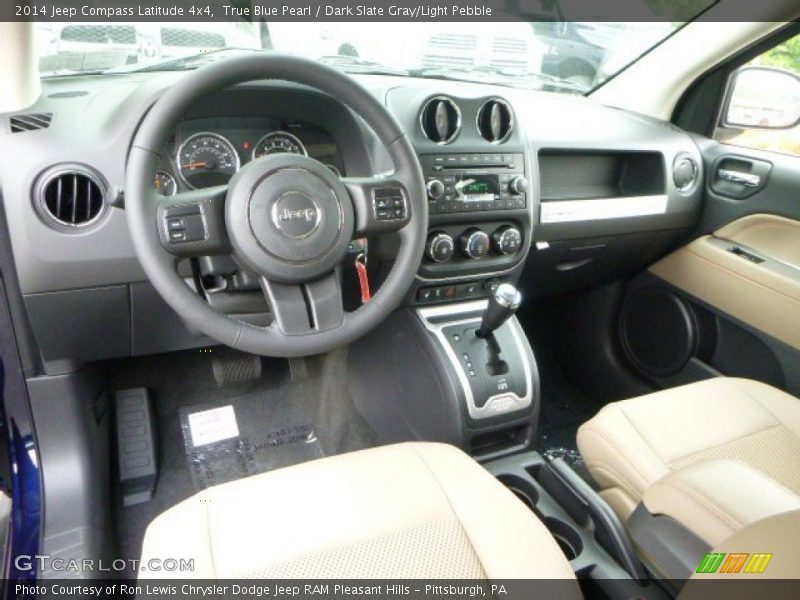 True Blue Pearl / Dark Slate Gray/Light Pebble 2014 Jeep Compass Latitude 4x4