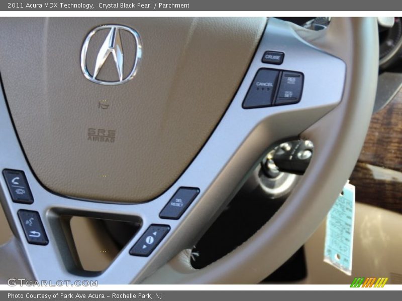 Crystal Black Pearl / Parchment 2011 Acura MDX Technology