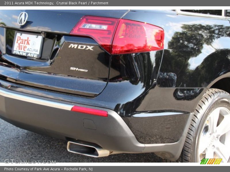 Crystal Black Pearl / Parchment 2011 Acura MDX Technology