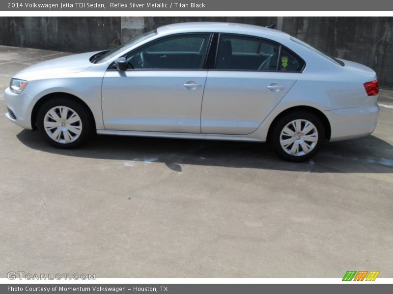 Reflex Silver Metallic / Titan Black 2014 Volkswagen Jetta TDI Sedan