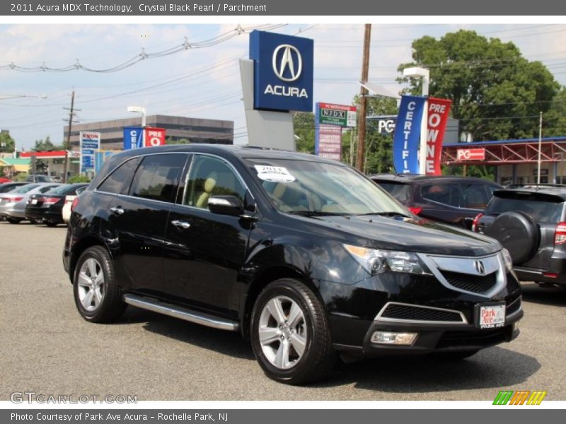 Crystal Black Pearl / Parchment 2011 Acura MDX Technology