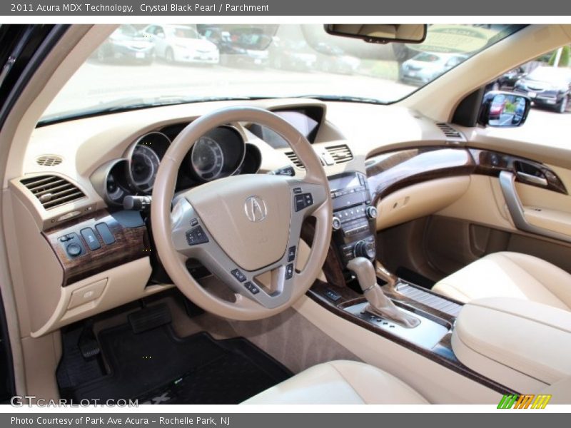 Crystal Black Pearl / Parchment 2011 Acura MDX Technology