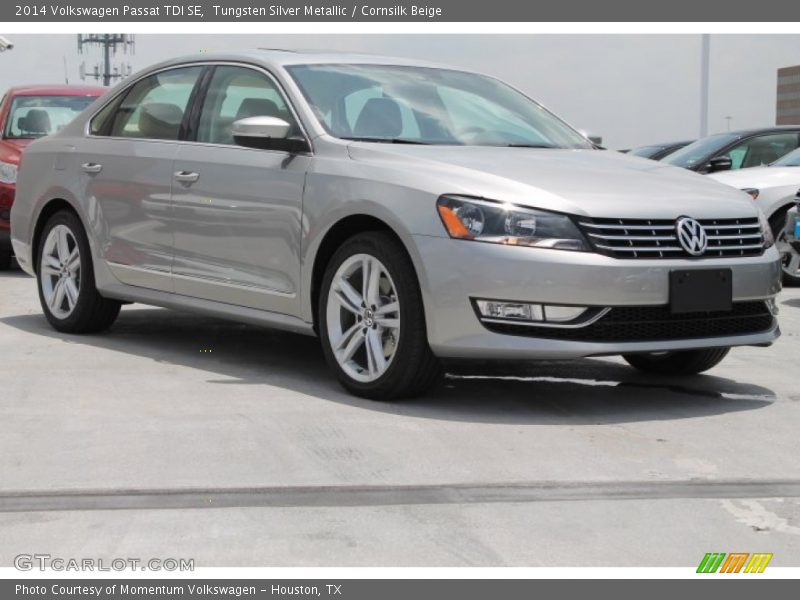 Tungsten Silver Metallic / Cornsilk Beige 2014 Volkswagen Passat TDI SE