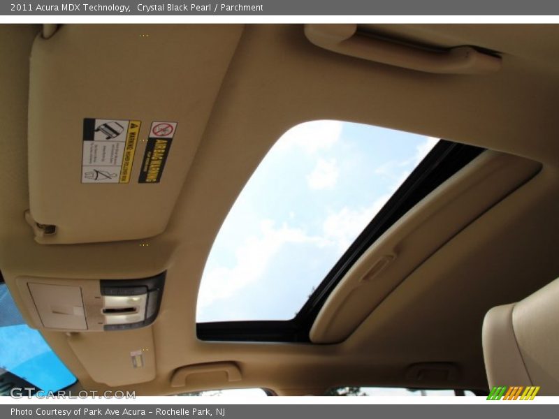Crystal Black Pearl / Parchment 2011 Acura MDX Technology
