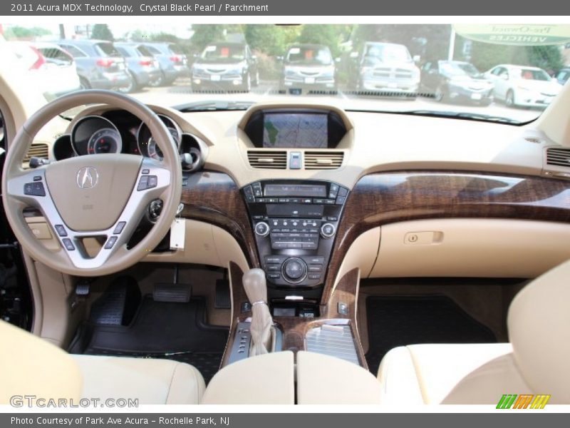 Crystal Black Pearl / Parchment 2011 Acura MDX Technology