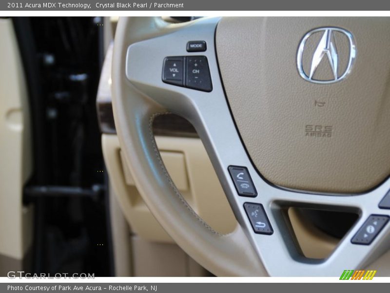 Crystal Black Pearl / Parchment 2011 Acura MDX Technology
