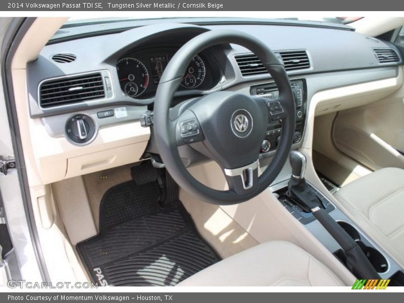 Tungsten Silver Metallic / Cornsilk Beige 2014 Volkswagen Passat TDI SE