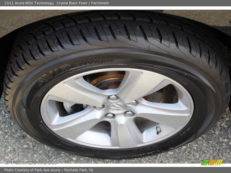 Crystal Black Pearl / Parchment 2011 Acura MDX Technology