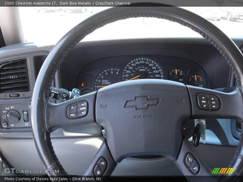 Dark Blue Metallic / Gray/Dark Charcoal 2005 Chevrolet Avalanche LT