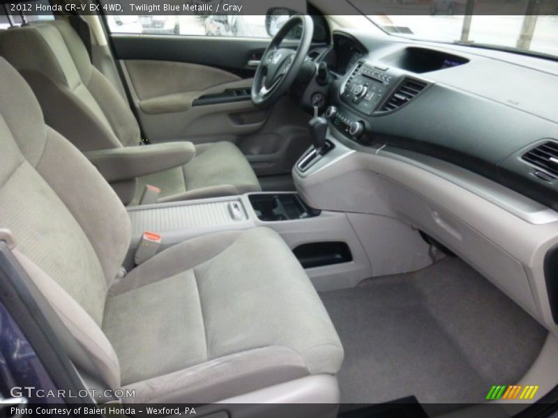 Twilight Blue Metallic / Gray 2012 Honda CR-V EX 4WD