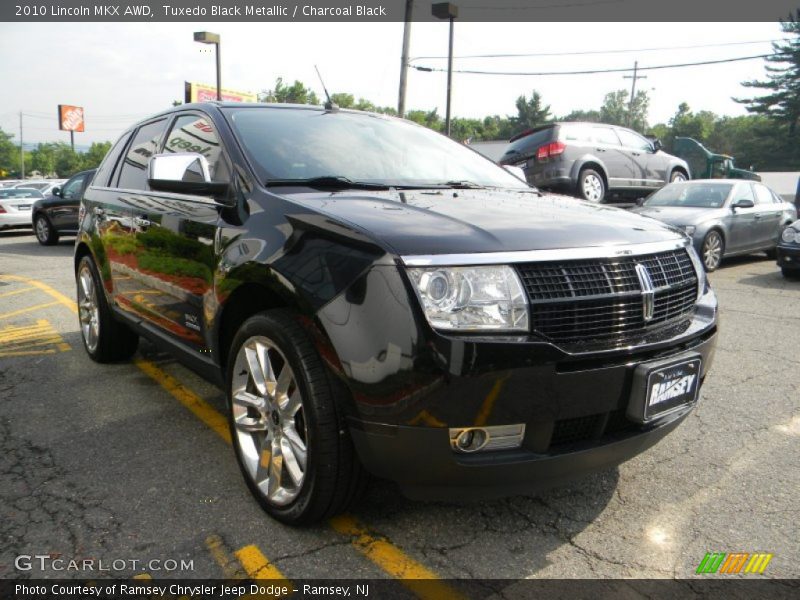 Tuxedo Black Metallic / Charcoal Black 2010 Lincoln MKX AWD