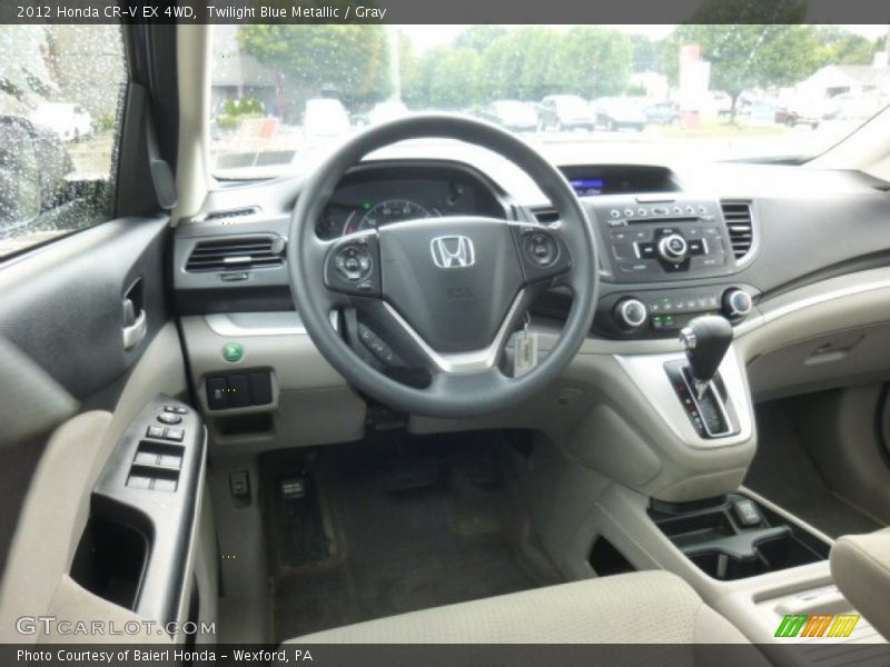 Twilight Blue Metallic / Gray 2012 Honda CR-V EX 4WD