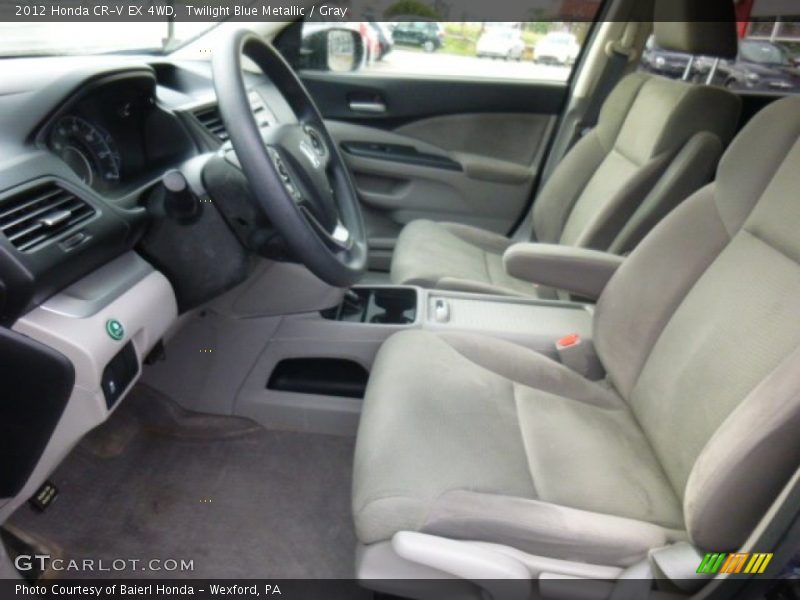 Twilight Blue Metallic / Gray 2012 Honda CR-V EX 4WD