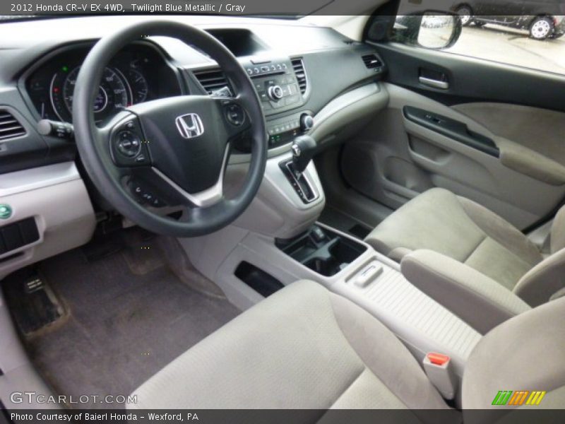 Twilight Blue Metallic / Gray 2012 Honda CR-V EX 4WD