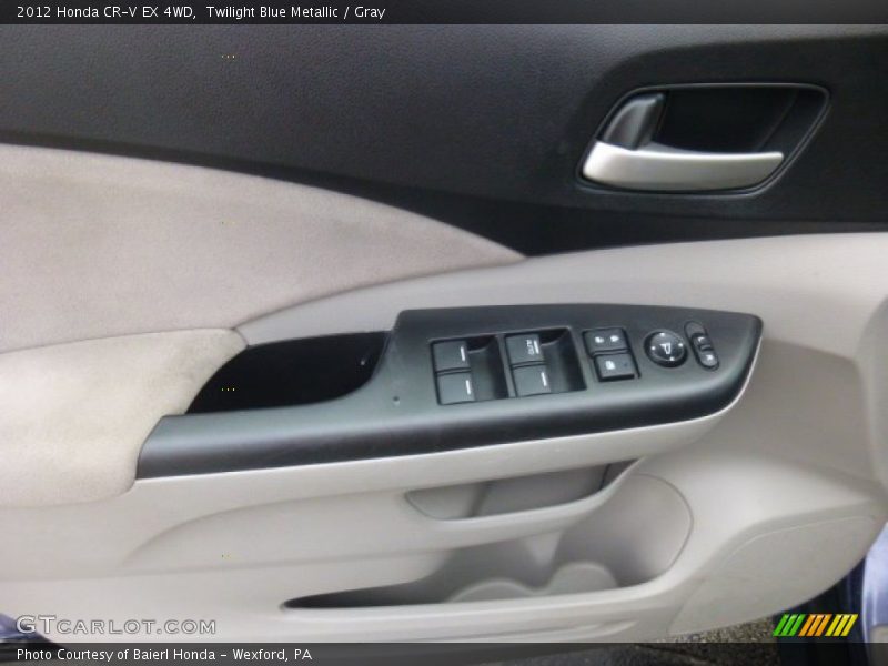 Twilight Blue Metallic / Gray 2012 Honda CR-V EX 4WD