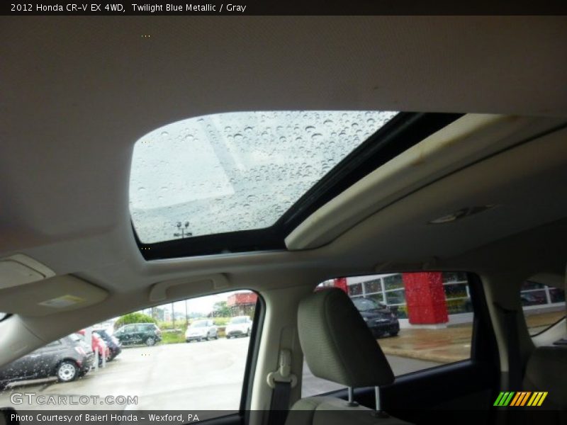 Twilight Blue Metallic / Gray 2012 Honda CR-V EX 4WD