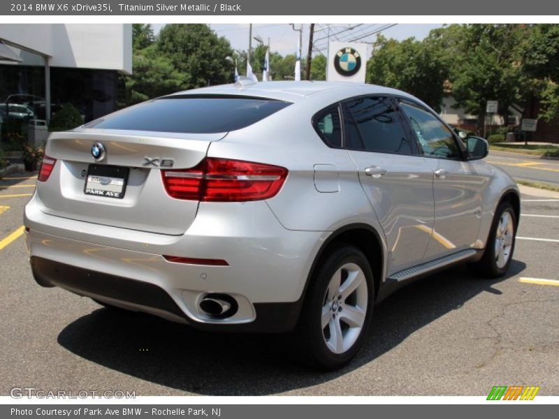 Titanium Silver Metallic / Black 2014 BMW X6 xDrive35i