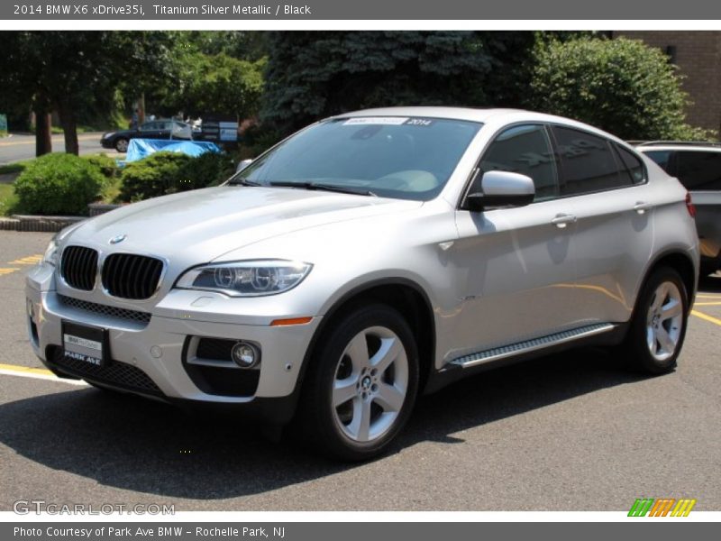 Titanium Silver Metallic / Black 2014 BMW X6 xDrive35i