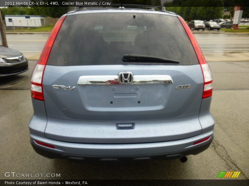 Glacier Blue Metallic / Gray 2011 Honda CR-V EX-L 4WD