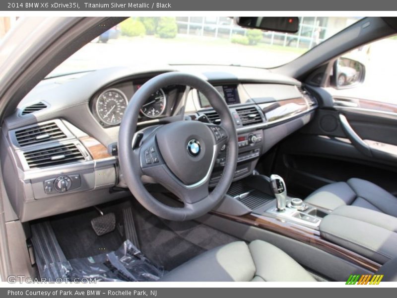 Titanium Silver Metallic / Black 2014 BMW X6 xDrive35i