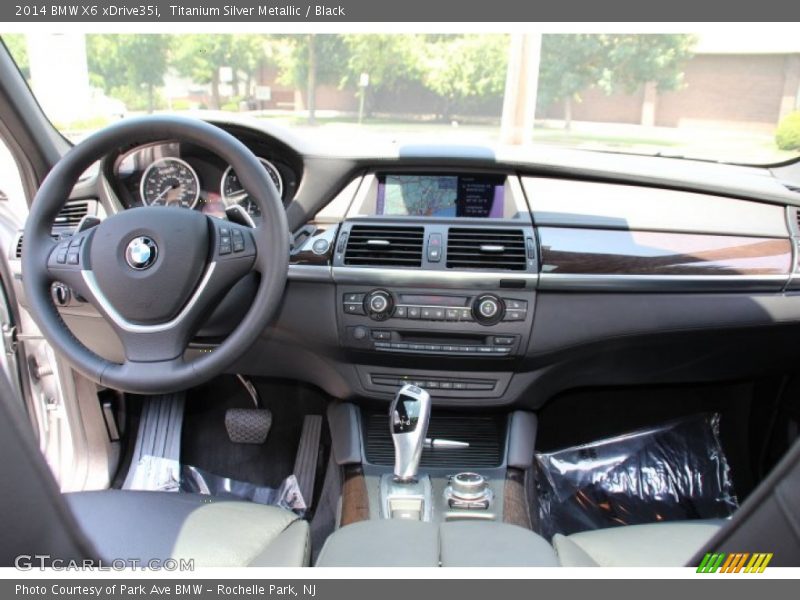 Titanium Silver Metallic / Black 2014 BMW X6 xDrive35i