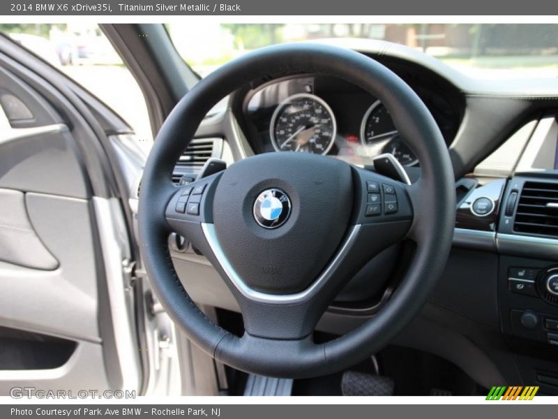 Titanium Silver Metallic / Black 2014 BMW X6 xDrive35i