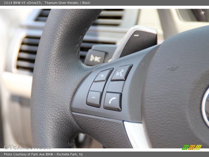Titanium Silver Metallic / Black 2014 BMW X6 xDrive35i