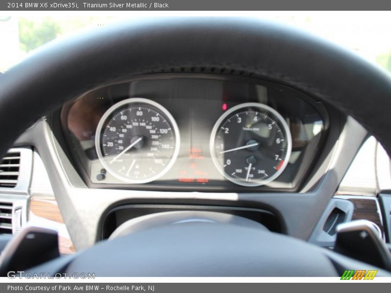 Titanium Silver Metallic / Black 2014 BMW X6 xDrive35i