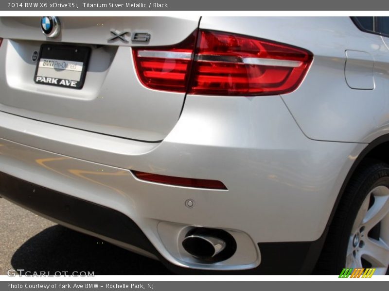 Titanium Silver Metallic / Black 2014 BMW X6 xDrive35i