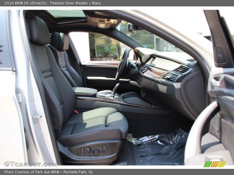 Titanium Silver Metallic / Black 2014 BMW X6 xDrive35i