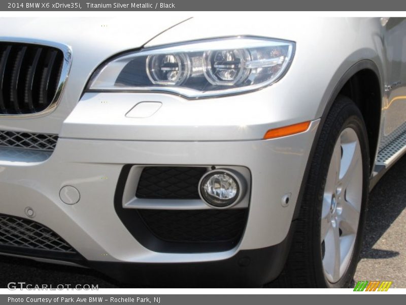 Titanium Silver Metallic / Black 2014 BMW X6 xDrive35i